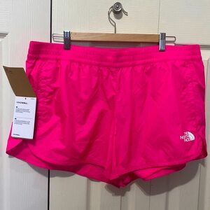The North Face Hydrenaline Windwall shorts NWT Hot pink